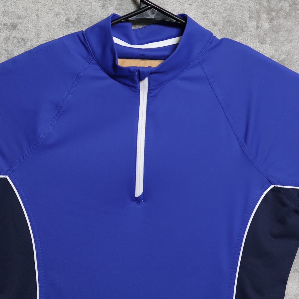Peter Millar Pullover Womens Medium Blue 1/4 Zip Long Sleeve UPF 50 Active Golf - Picture 2 of 9